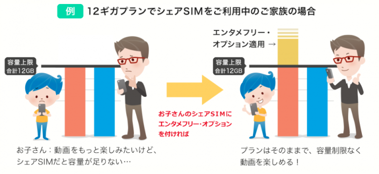 BIGLOBE SIM エンタメフリーオプション